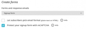 Mailchimp-captcha