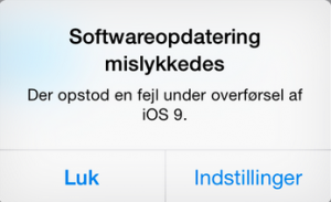 iOS-fejl